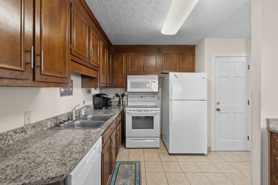 Fully equipped kitchen with everything you need for home-cooked meals.