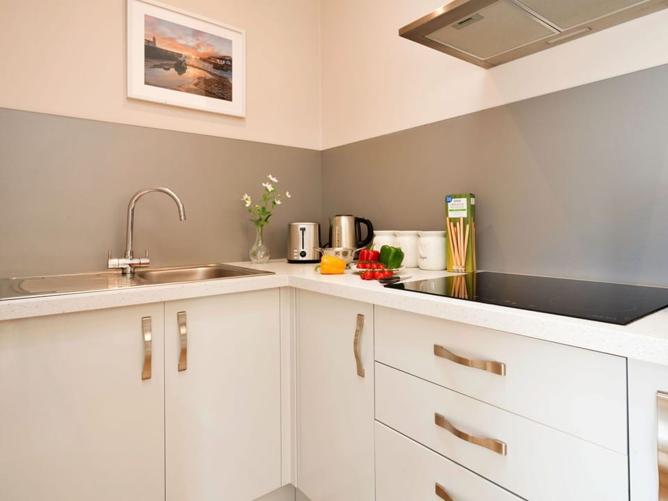 Kitchen, Countertop, Kitchen Appliance, Cabinetry, Interior Design, Wood, Flooring, Furniture, Major Appliance, Home
