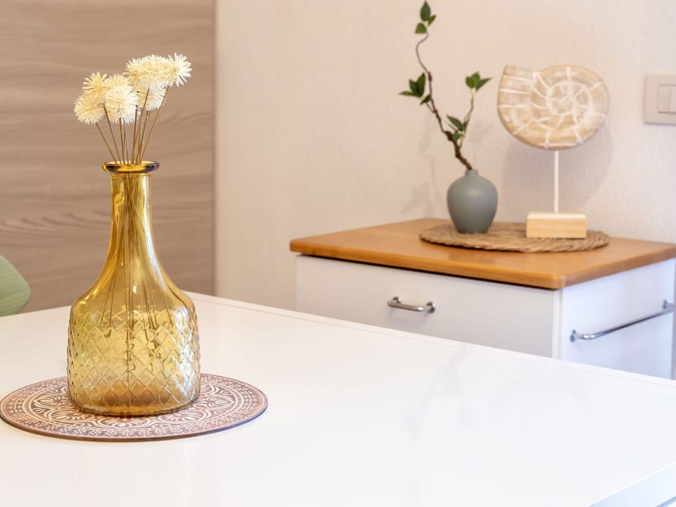 Furniture, Tableware, Wood, Flowerpot, Vase, Table, Home, Interior Design, Flooring, Houseplant