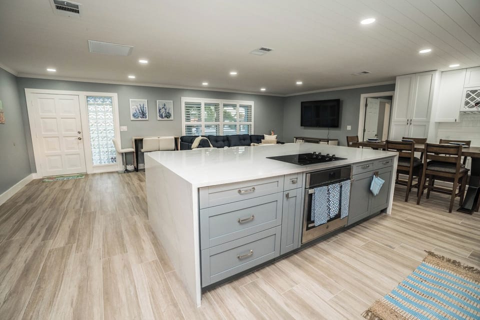 Simply Blessed Kitchen Island with Range and Oven