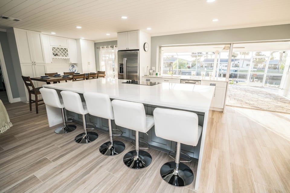 Simply Blessed Kitchen Island with Seating