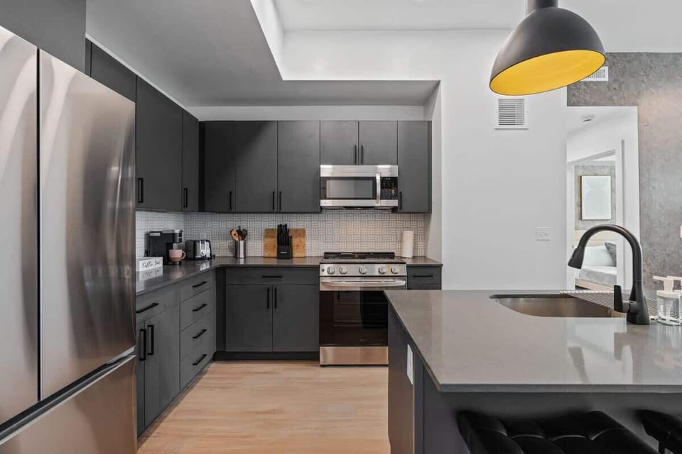 Brew fresh coffee and prepare your favorite meals in our well-equipped kitchen with all the essentials.