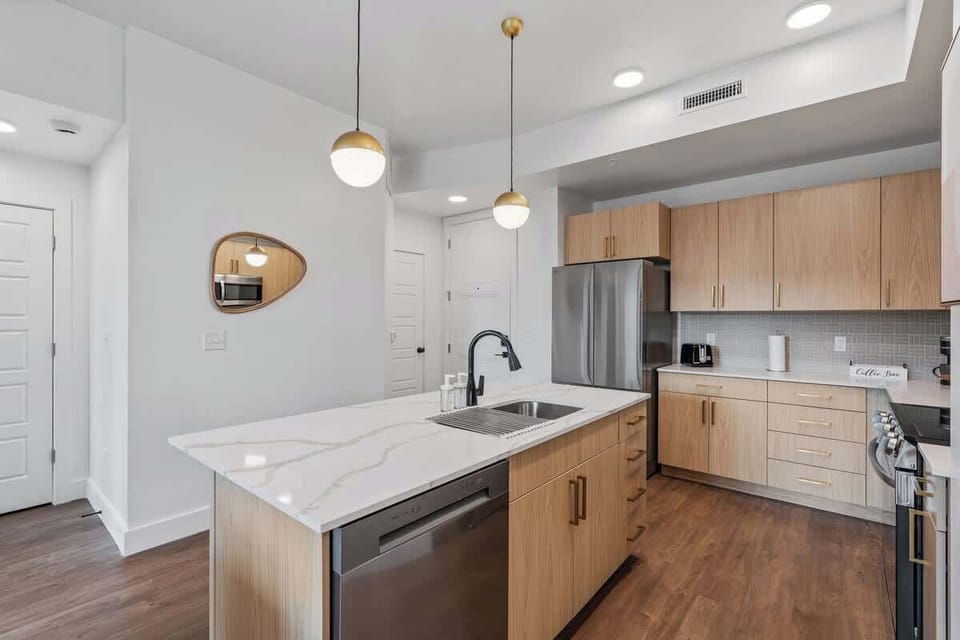Brew fresh coffee and prepare your favorite meals in our well-equipped kitchen with all the essentials.