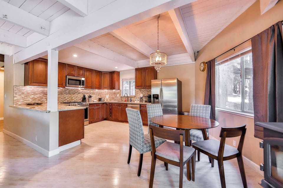 Dining table with seating for 5