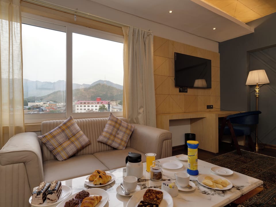 Royal Suite, Balcony, Mountain View | In-room safe, desk, laptop workspace, soundproofing