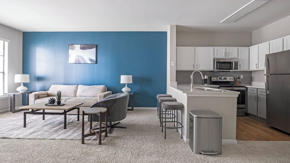 Apartment, 1 Bedroom | Private kitchen | Microwave, oven, stovetop, dishwasher