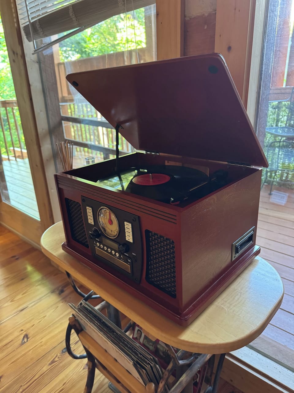 Record player, stereo, and CD player with Bluetooth