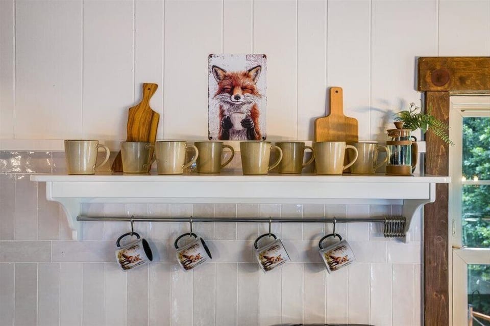 Coffee Station: Grab a mug and fuel up for a beautiful day at Fox & Hound!