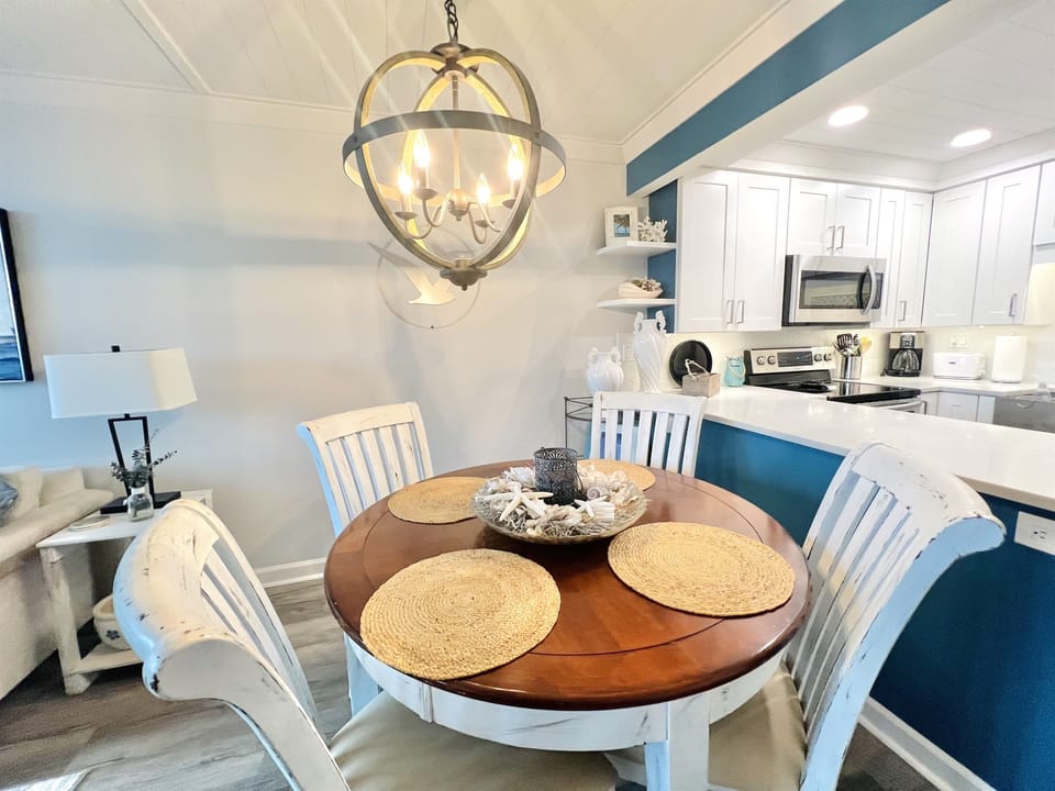 Open-concept dining and living space for effortless connection and comfort.
