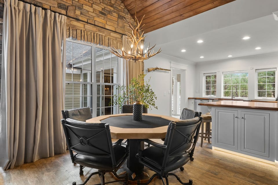 Game night ready-enjoy poker, cards, and conversation in this inviting gathering space