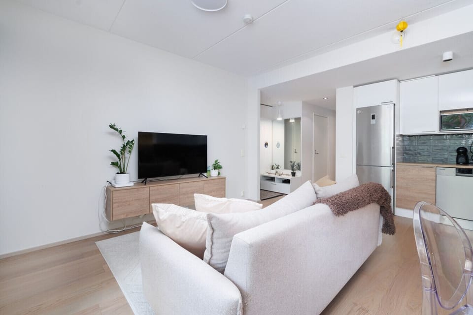 Unwind after a day of exploring — the living room features a soothing ambiance