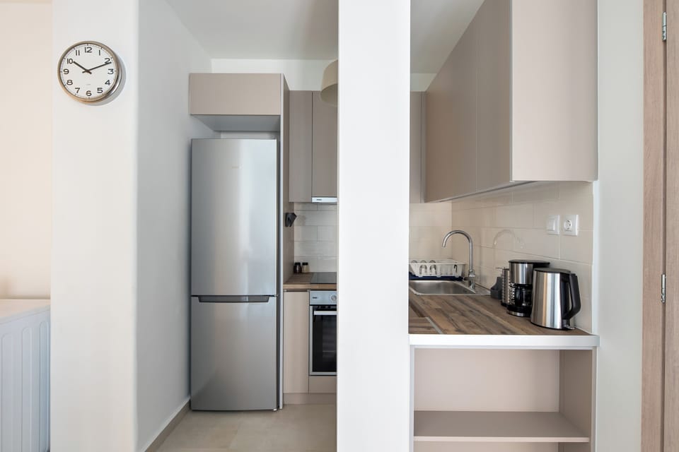 Apartment, 1 Bedroom, Kitchen, City View | Private kitchen | Full-size fridge, microwave, oven, stovetop