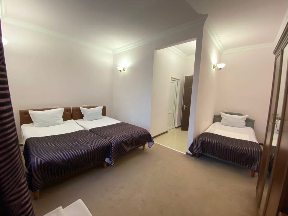 Family Room | Hypo-allergenic bedding, desk, soundproofing, free wired internet