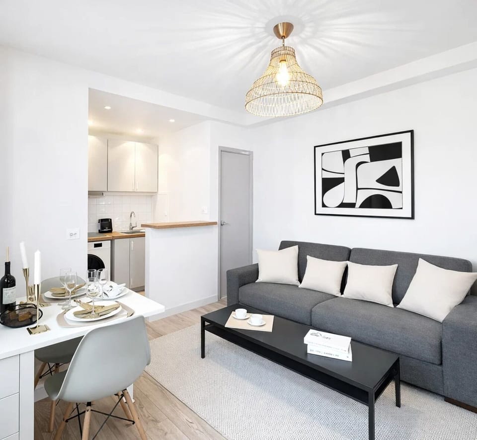 Superior Apartment, Courtyard View | Living area | 80-cm Smart TV with digital channels