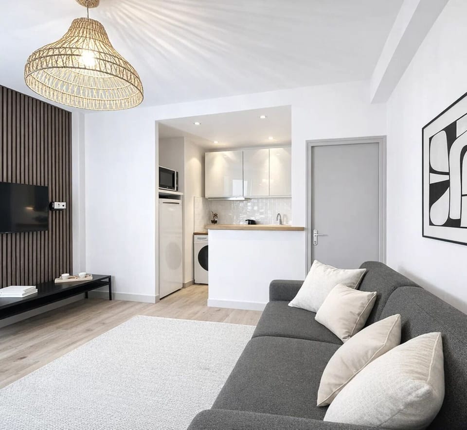 Superior Apartment, Courtyard View | Living area | 80-cm Smart TV with digital channels