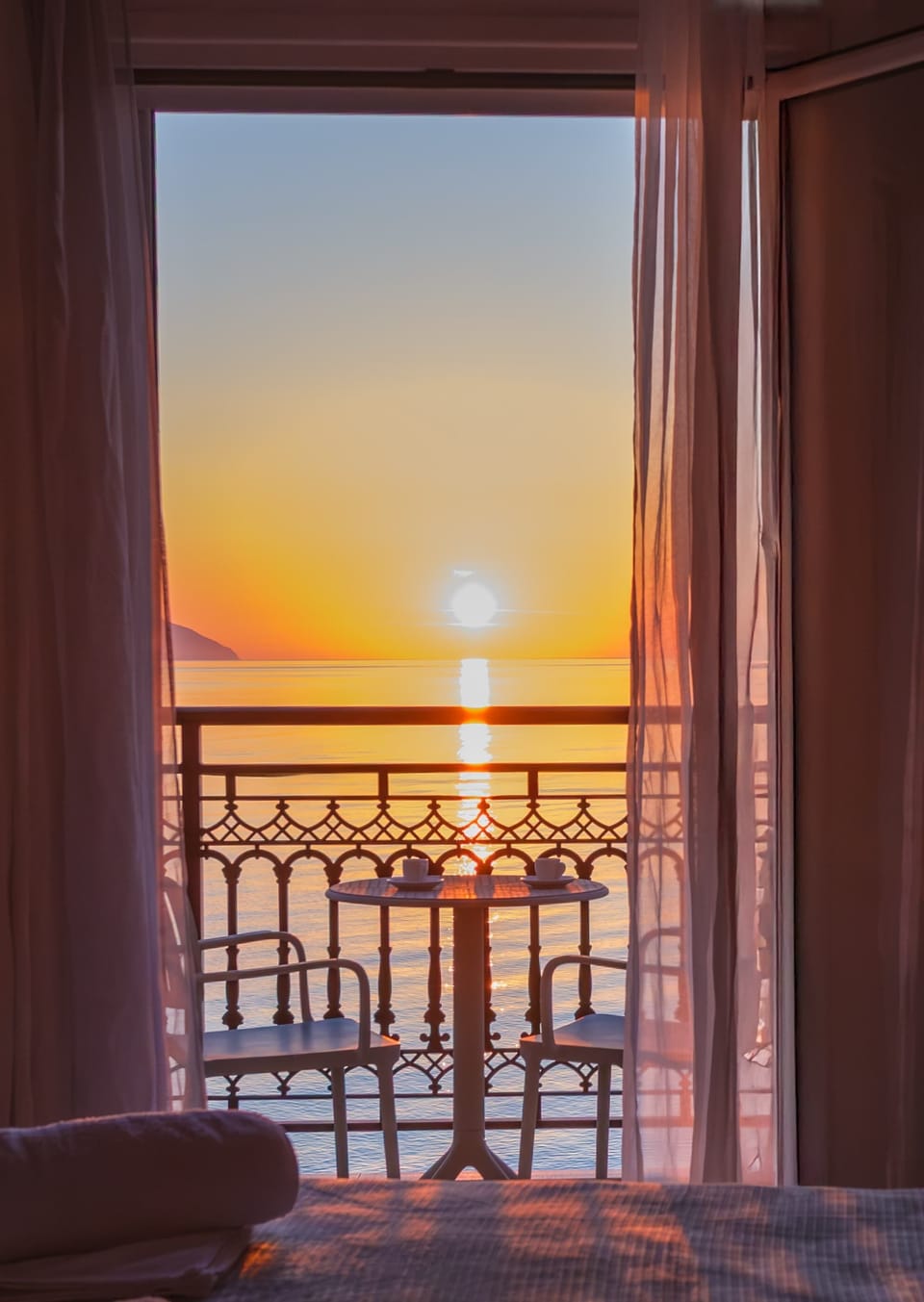 Sunset View from the Private Balcony