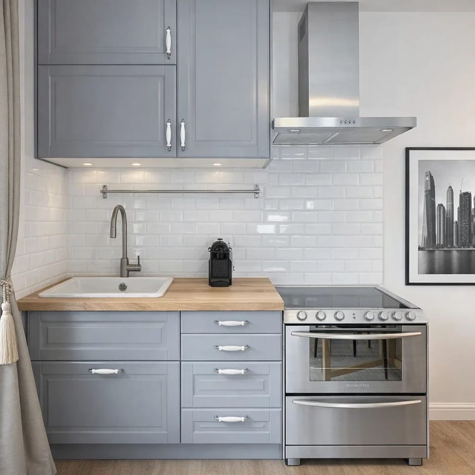 Deluxe Duplex, City View | Private kitchen | Espresso maker, electric kettle, toaster, freezer