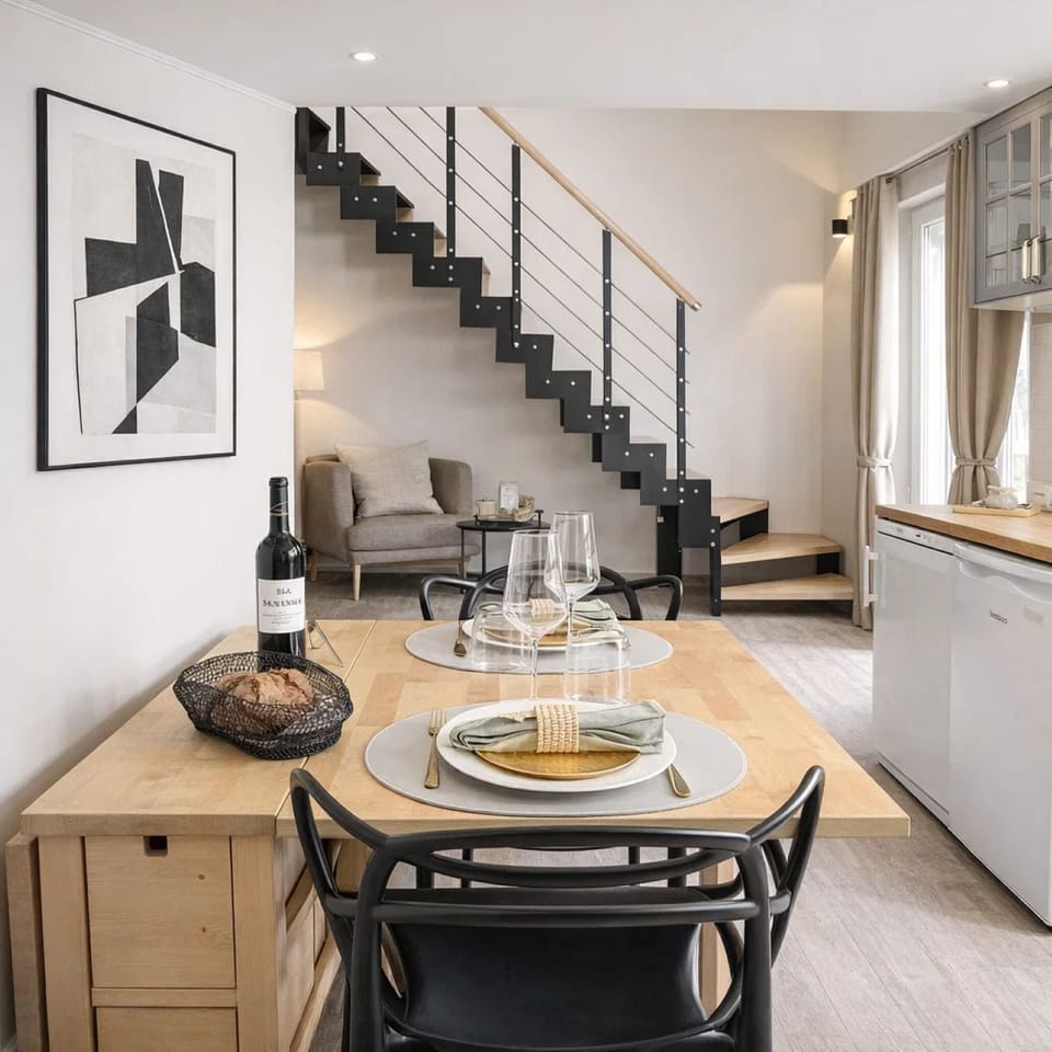 Deluxe Duplex, City View | Living area | 80-cm Smart TV with digital channels