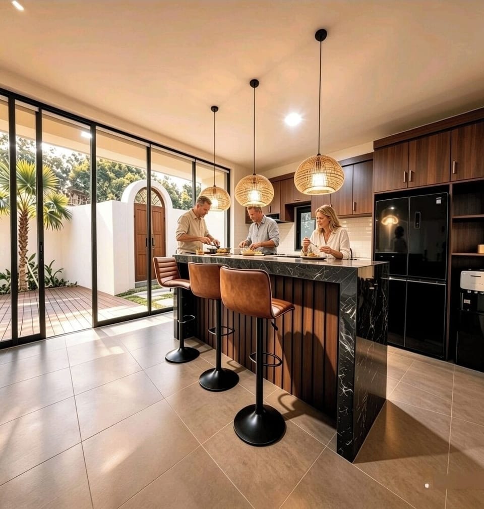 Luxury Villa | Private kitchen | Toaster, rice cooker, griddle, cleaning supplies