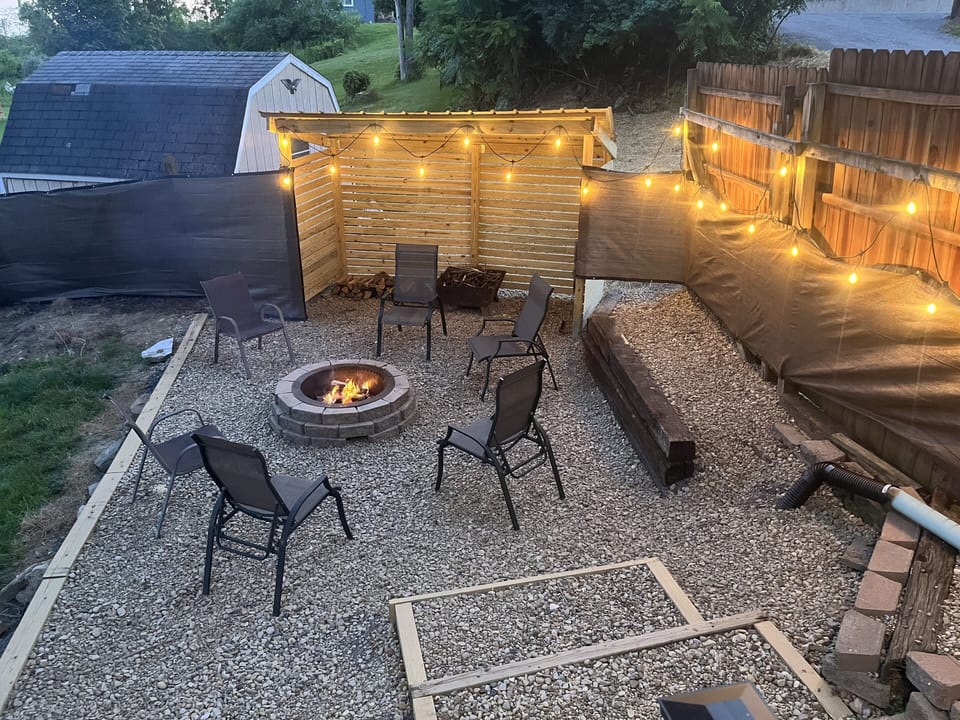 Fire pit area