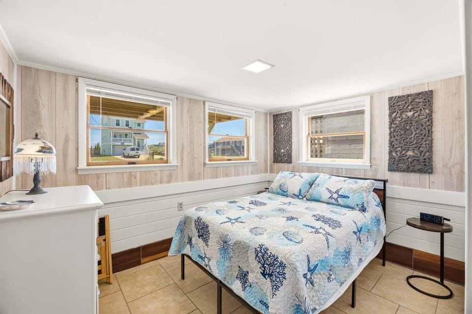 Get the kids settled into the Ground Level Queen bedroom