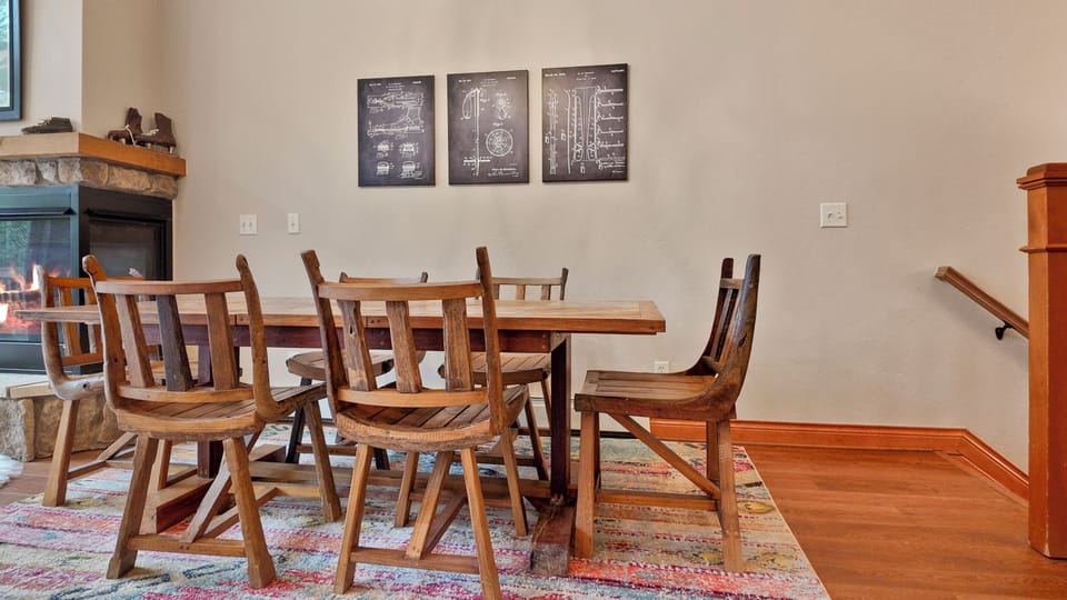 Bright dining area for family meals