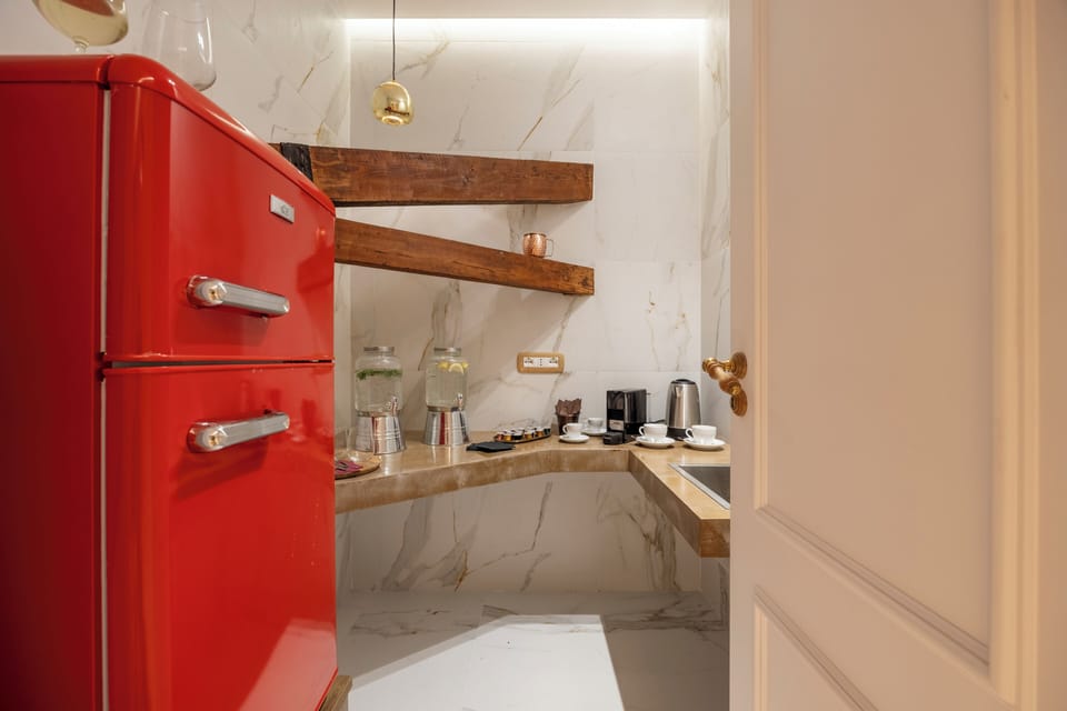 Full-size fridge