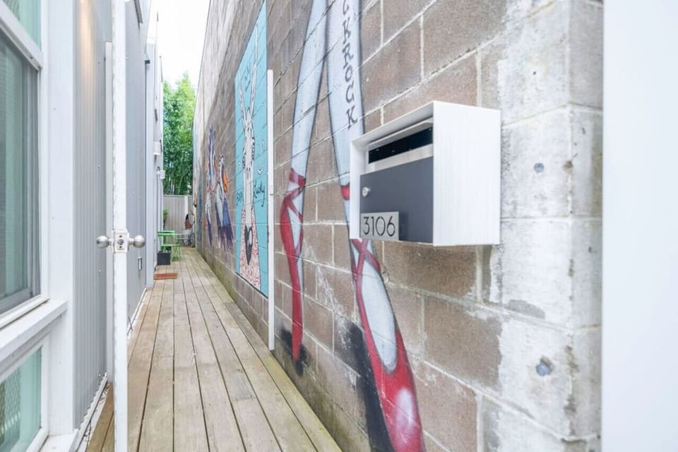 Side Entrance w/ Custom Murals