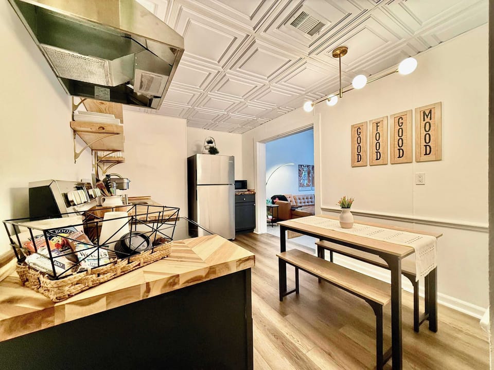 KITCHEN: The first room you see upon entering this unit is a spacious and stylish kitchen with all the appliances and amenities you'll need during your stay.
