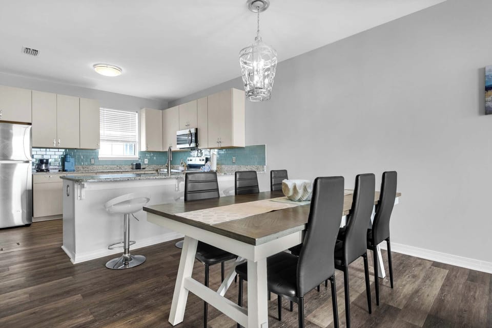 Dining and kitchen area