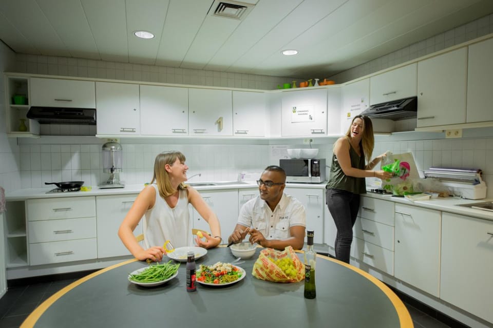Shared fridge, microwave
