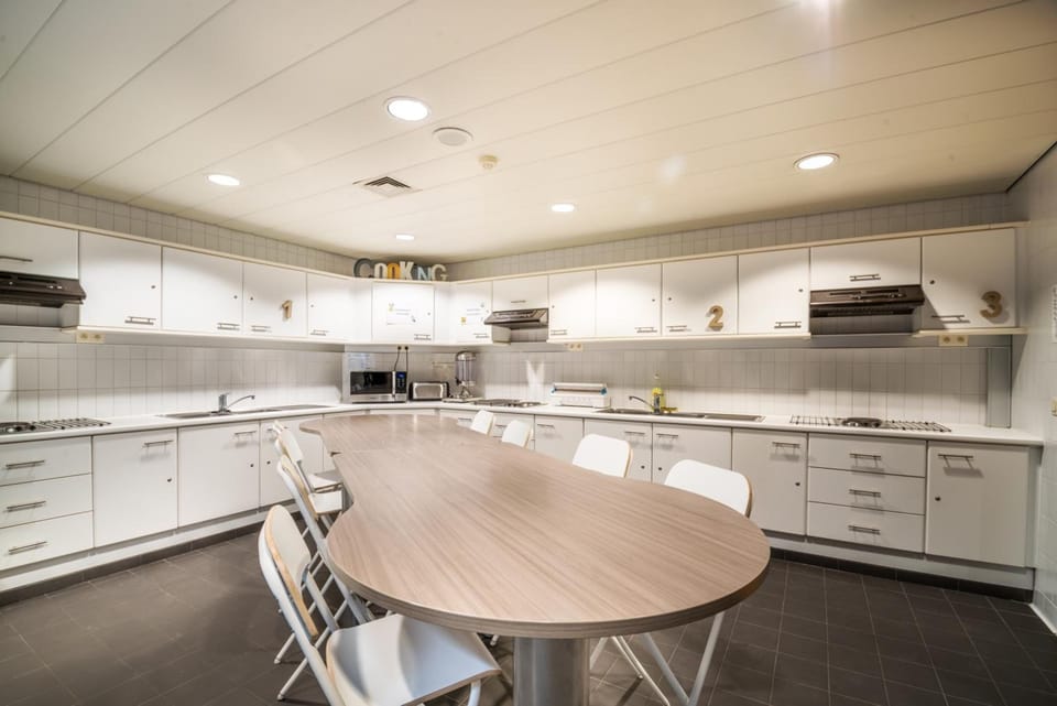 Shared fridge, microwave