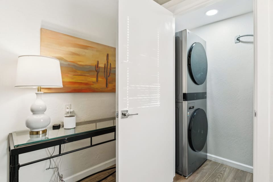 Upgraded laundry facilities available for your exclusive use free of charge.