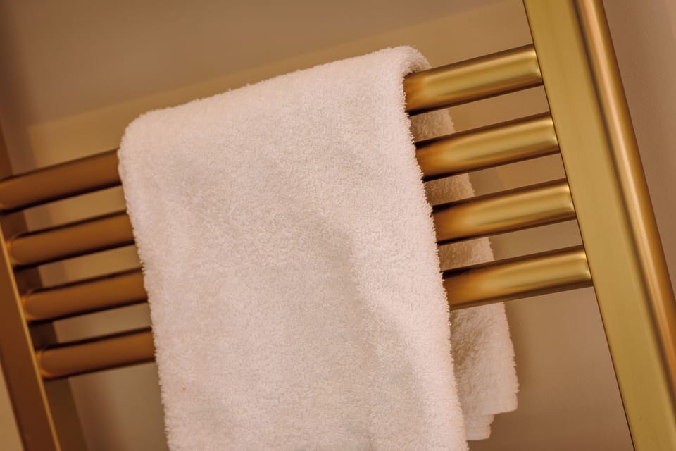 Free toiletries, hair dryer, towels, soap