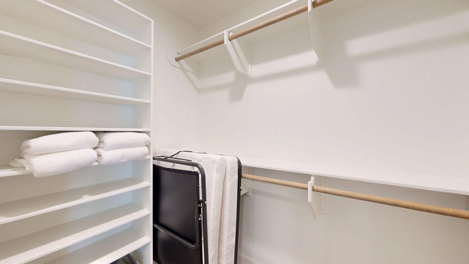 Closet space with roll away bed