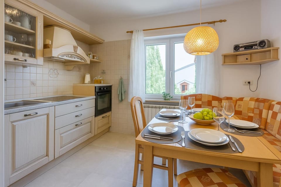 Kitchen and dining area