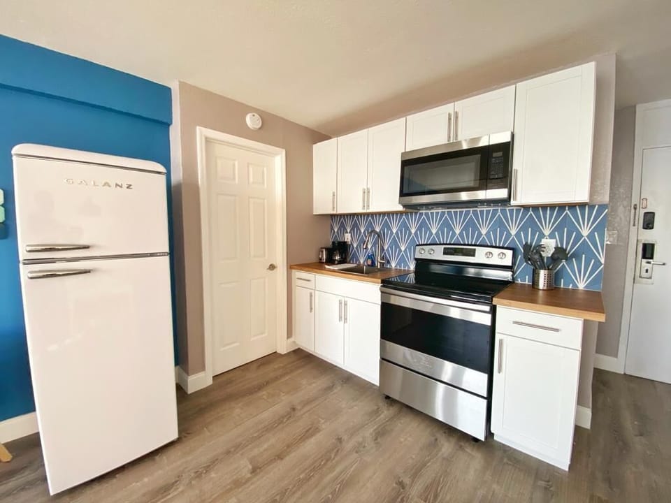 Enjoy the comfort of having your own kitchen during your stay.