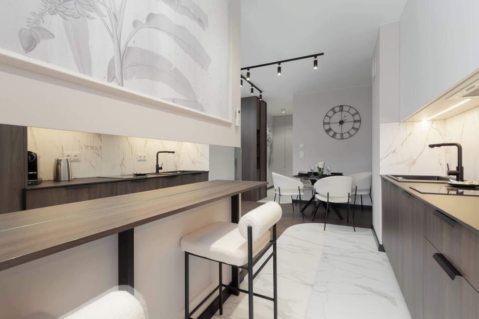 Modern and functional kitchenette.