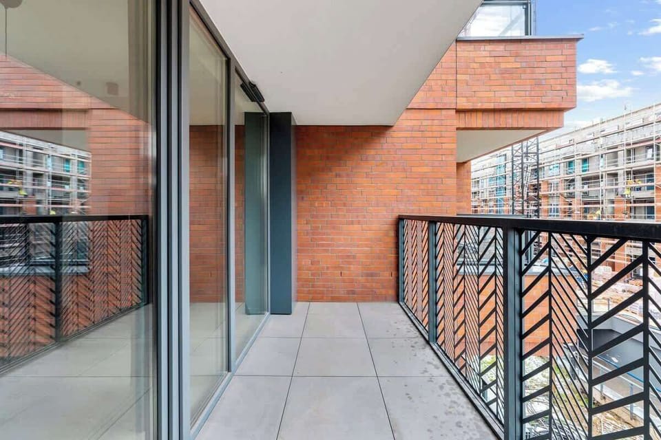 A large balcony allows you to get some fresh air without leaving the apartment.