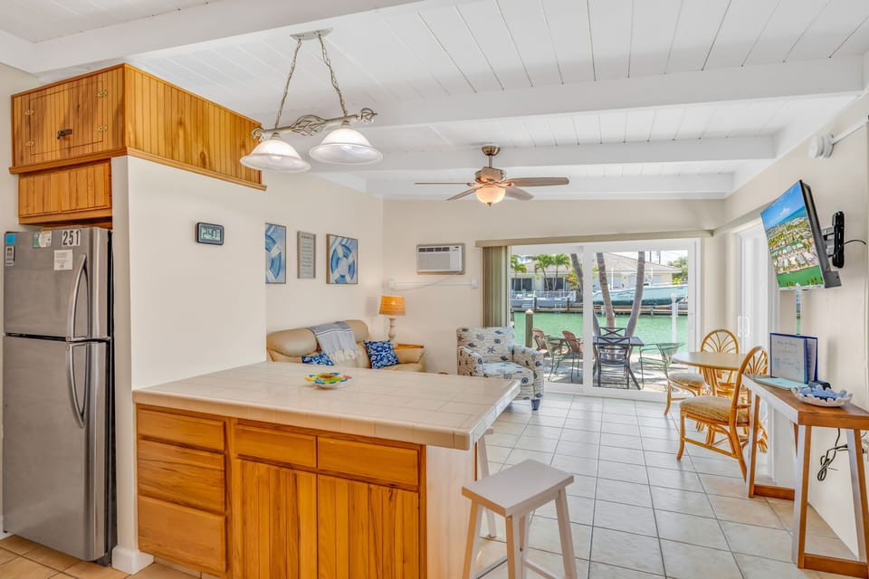 Kitchen view of the living room