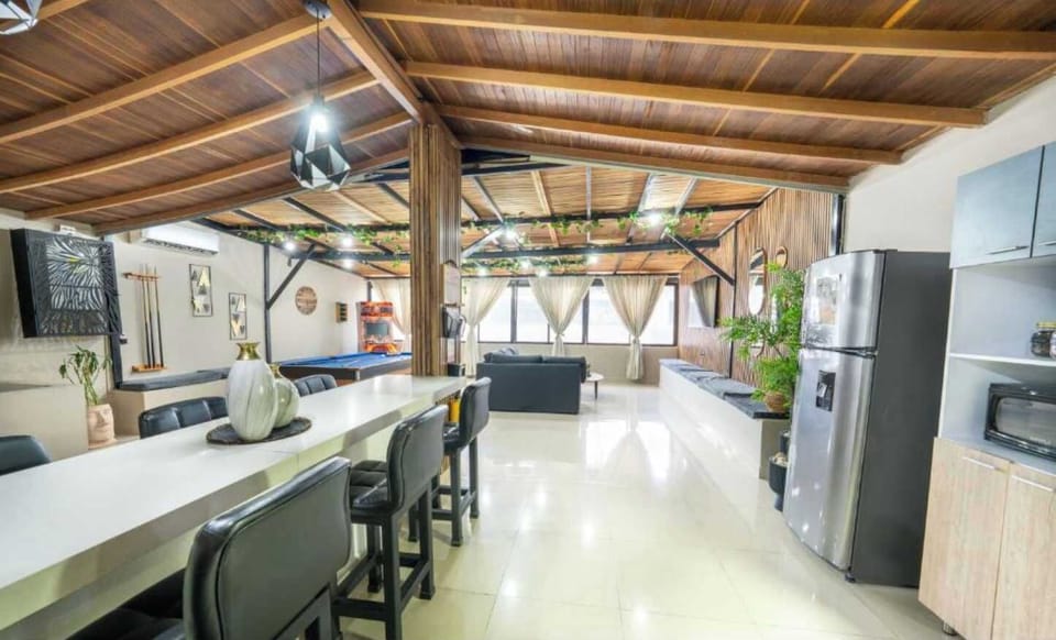 dining area and kitchen