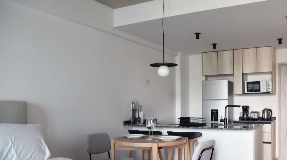 Full-size fridge, microwave, oven, stovetop