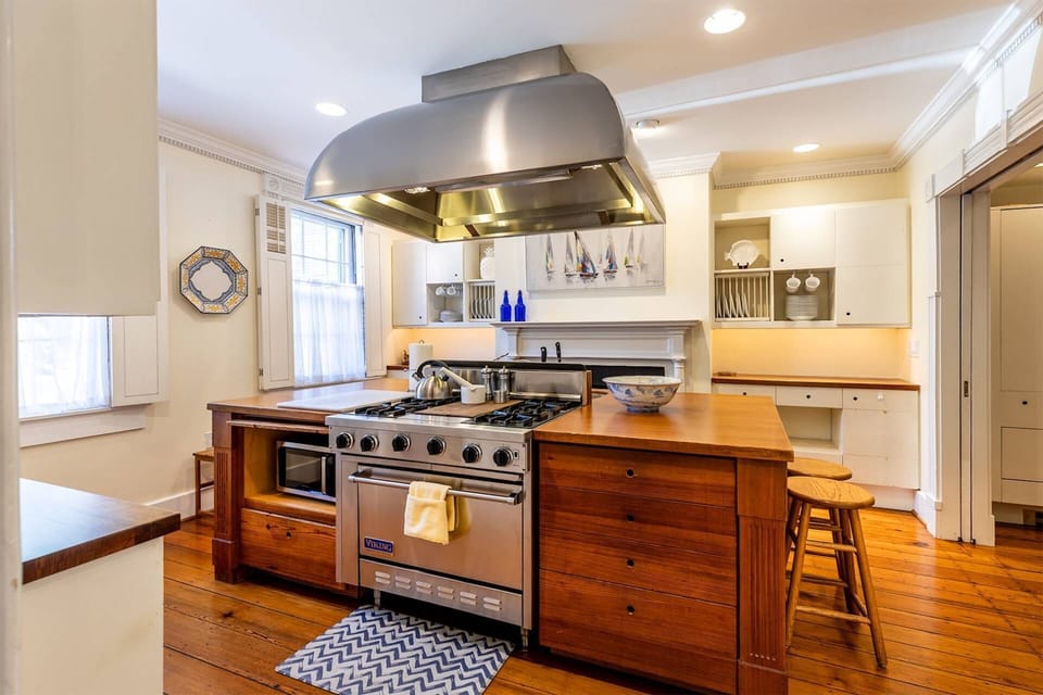 The home's historic character has been worked into the many renovations done over the years.