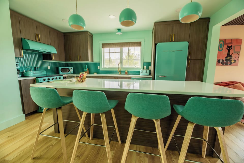 Cozy dining nook that brings color and character to every meal.