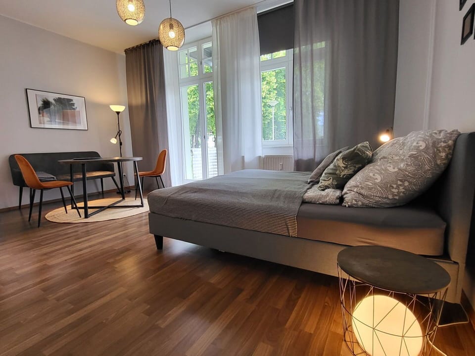 Interior Design, Flooring, Floor, Furniture, Wood, Bedroom, Bed, Textile, Wood Flooring, Room