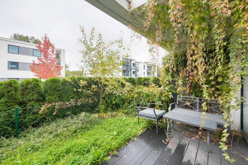 Scenic views from the terrace create the perfect spot for relaxation.