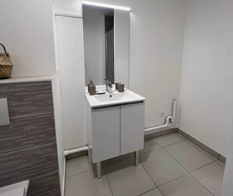 Apartment | Bathroom | Hair dryer, towels, shampoo