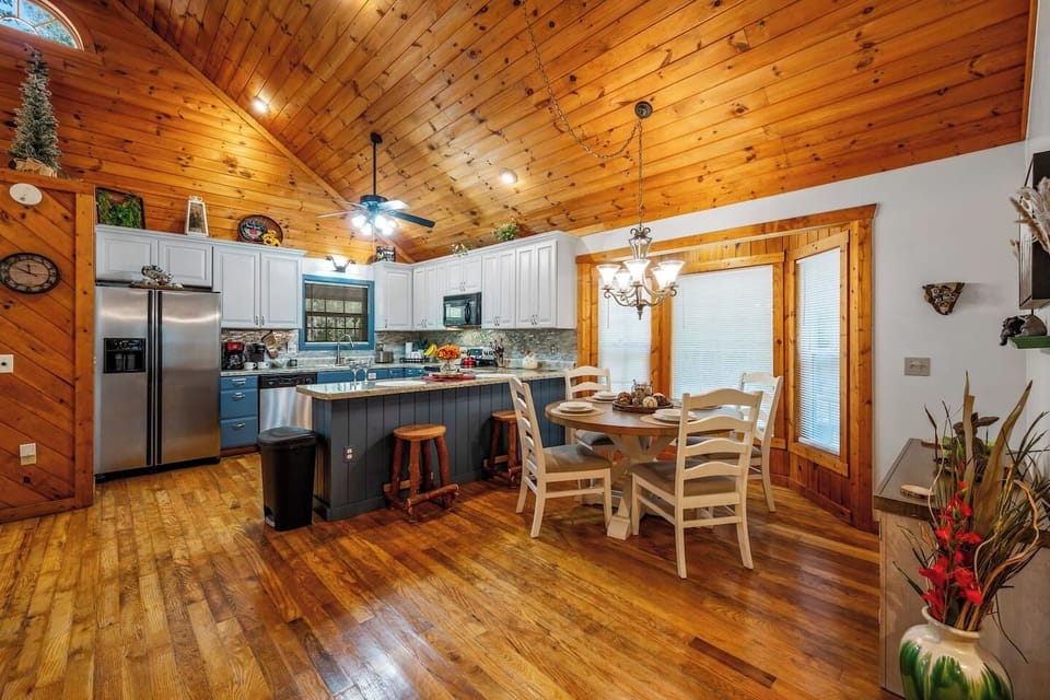 Kitchen and dining area