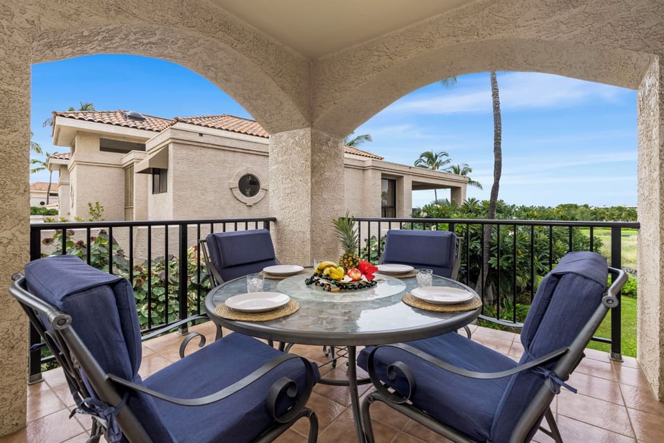 Condo, Multiple Beds, Lanai, Garden View (The Shores at Waikoloa 202) | Outdoor dining