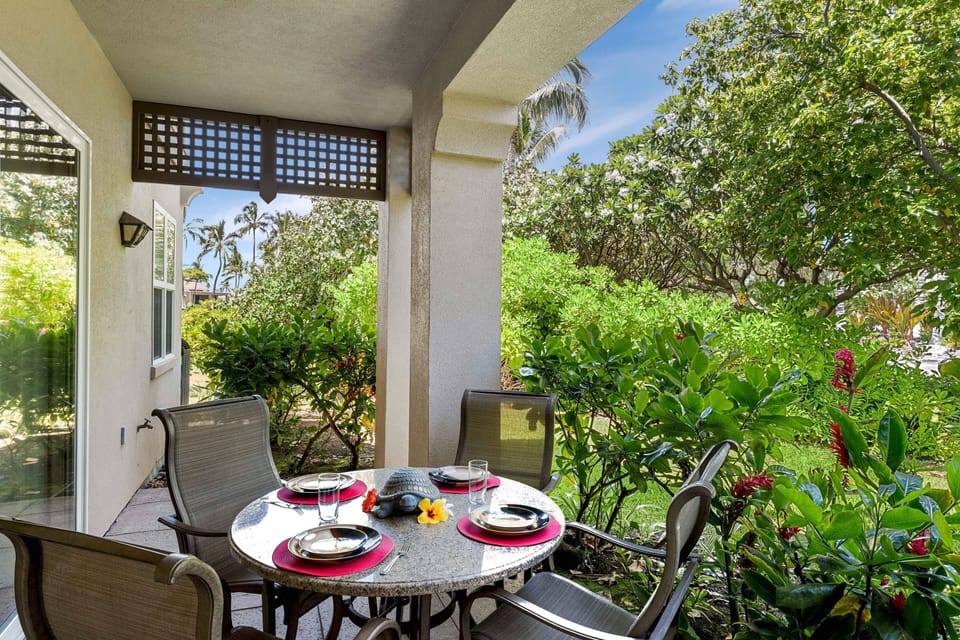Townhome, Multiple Beds, Lanai, Golf View (Waikoloa Colony Villas 105) | Outdoor dining